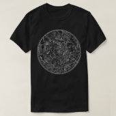 かわいいヴィンテージ北天図星図星図星図 Tシャツ (デザイン正面)