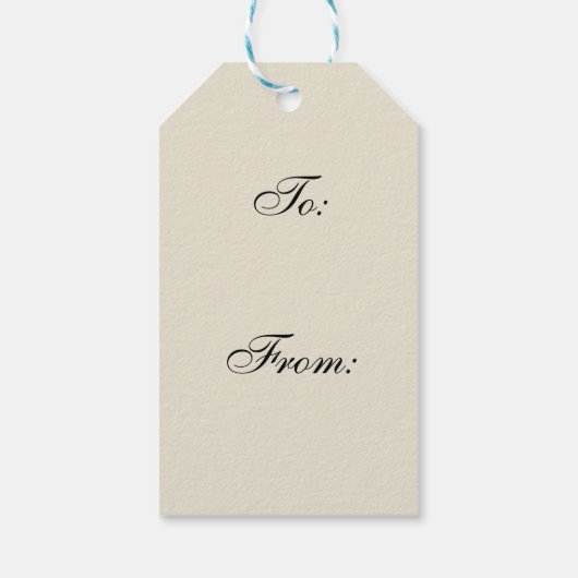 かわいいヴィンテージ天使 ギフトタグ (裏面)