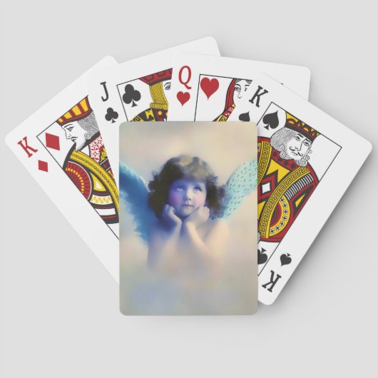 かわいいヴィンテージ天使 トランプ (裏面)