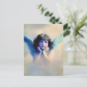 かわいいヴィンテージ天使 ポストカード (スタンド正面)