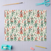 かわいいヴィンテージ小妖精や小人クリスマスシーズン 薄葉紙 (クラフト)