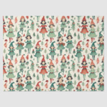 かわいいヴィンテージ小妖精や小人クリスマスシーズン