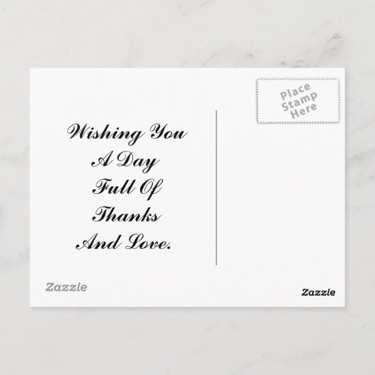 かわいいヴィンテージ巡礼者 ポストカード (裏面)