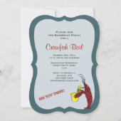 かわいいヴィンテージ感じ·クロフィッシュがゆでる 招待状 (裏面)