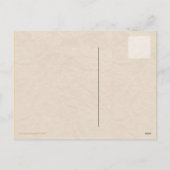 かわいいヴィンテージ感謝祭はがき シーズンポストカード (裏面)