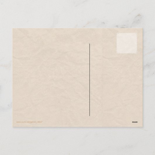 かわいいヴィンテージ感謝祭はがき シーズンポストカード (裏面)