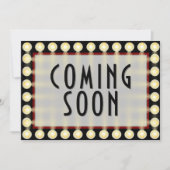 かわいいヴィンテージ映画マーキーベビー超音波写真 案内状 (正面)