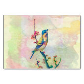 かわいいヴィンテージ水彩鳥フローラ テーブルナンバー (裏面)