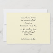 かわいいヴィンテージ漫画カップルの日付を保存 カード (裏面)