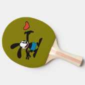 かわいいヴィンテージ漫画 卓球ラケット (横)