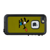 かわいいヴィンテージ漫画 LifeProof iPhoneケース (裏面横)