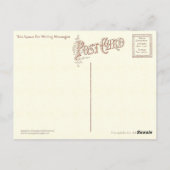 かわいいヴィンテージ猫スケッチアンティークフランスのカード ポストカード (裏面)