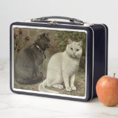 かわいいヴィンテージ猫好き メタルランチボックス (インサイチュ)
