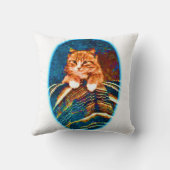 かわいいヴィンテージ猫 クッション (裏面)