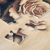 かわいいヴィンテージ玩具キツネテリア ジグソーパズル (側面)