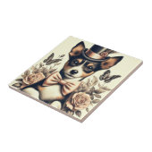 かわいいヴィンテージ玩具キツネテリア タイル (側面)