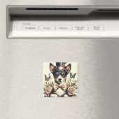 かわいいヴィンテージ玩具キツネテリア マグネット (インサイチュ (食洗機))