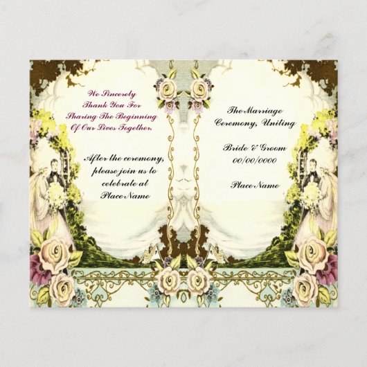 かわいいヴィンテージ結婚式 (正面)