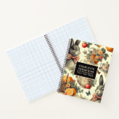 かわいいヴィンテージ絵画ウサギ ノートブック (内部)