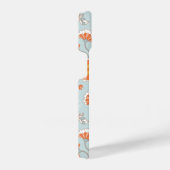 かわいいヴィンテージ花蝶パターン iPhoneケース (右側面)