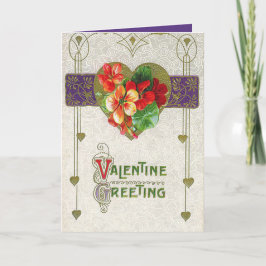 かわいいヴィンテージ花追加気持ち シーズンカード