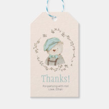 かわいいヴィンテージ誕生日サンキューラベル |メッセージカード