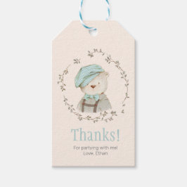 かわいいヴィンテージ誕生日サンキューラベル |メッセージカード ギフトタグ