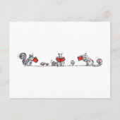 かわいいヴィンテージ読リスの本 ポストカード (正面)