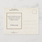 かわいいヴィンテージ踊りアイリッシュカップル シーズンポストカード (裏面)