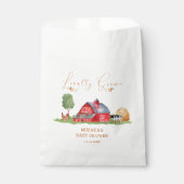 かわいいヴィンテージ農家市場納屋周囲の庭ベビーシャワー フェイバーバッグ (正面)