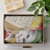 かわいいヴィンテージ雪だるまクリスマスの喜び世界 薄葉紙 (ギフト)