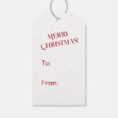 かわいいヴィンテージ雪だるまクリスマス ギフトタグ (裏面)