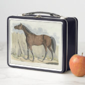 かわいいヴィンテージ馬好き メタルランチボックス (インサイチュ)