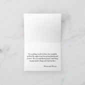 かわいいヴィンテージ2の新郎の陽気な結婚式のサンキューカード サンキューカード (内部)