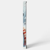 かわいいヴィンテージ/お洒落クリスマス/冬雪だるま SAMSUNG GALAXYケース (左側面)