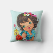 かわいいヴィンテージ クッション (裏面)