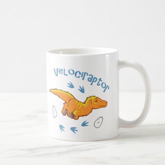 かわいいヴェロキラプター コーヒーマグカップ (右)