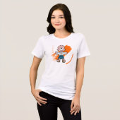 かわいい一ツ目小僧妖怪 トライブレンドTシャツ (正面全面)