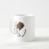 かわいい一反木綿妖怪 コーヒーマグカップ (正面左)