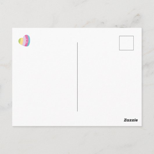 かわいい一角猫カスタム- Age Kids's誕生日 ポストカード (裏面)