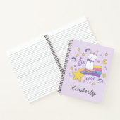 かわいい一角猫 ノートブック (内部)