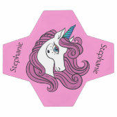 かわいい一角獣の名前をカスタムする&カラーサッカーボール サッカーボール (フラット)