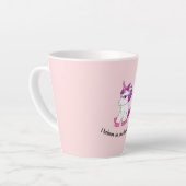 かわいい一角獣眼鏡付きマグ カフェラテマグ (左アングル)