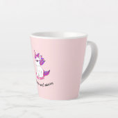 かわいい一角獣眼鏡付きマグ カフェラテマグ (右アングル)