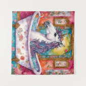 かわいい一角獣（ユニコーン） タペストリー (正面(横))