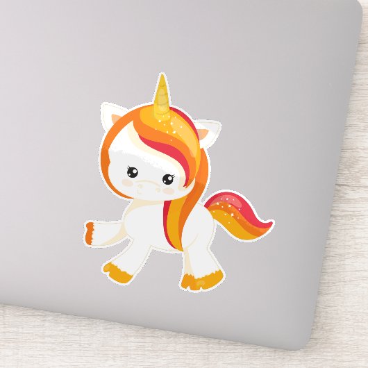 かわいい一角獣、小さな一角獣、魔法、おとぎ話 シール (詳細)