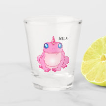 かわいい一角蛙のファンタジーショットグラス