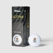 かわいい七面鳥のゴルファーへの感謝祭 ゴルフボール (パッケージ)
