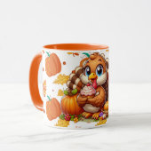 かわいい七面鳥のマグカップ 10  マグカップ (正面左)