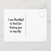 かわいい七面鳥の休日はがき シーズンポストカード (裏面)